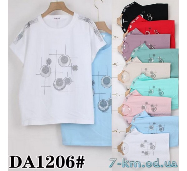 Футболка жіноча, стрейч/коттон 5 шт (50-62 р) ZeL777_DA1206