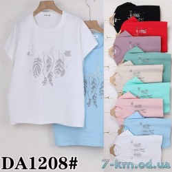 Футболка жіноча, стрейч/коттон 5 шт (50-62 р) ZeL777_DA1208