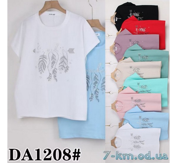 Футболка жіноча, стрейч/коттон 5 шт (50-62 р) ZeL777_DA1208