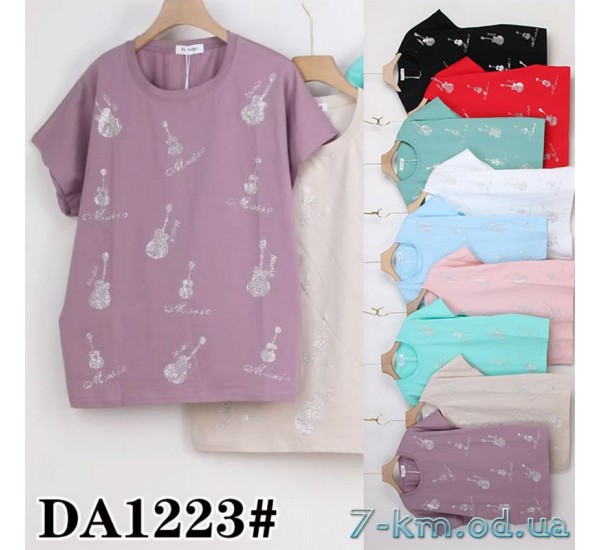 Футболка жіноча, стрейч/коттон 5 шт (50-62 р) ZeL777_DA1223