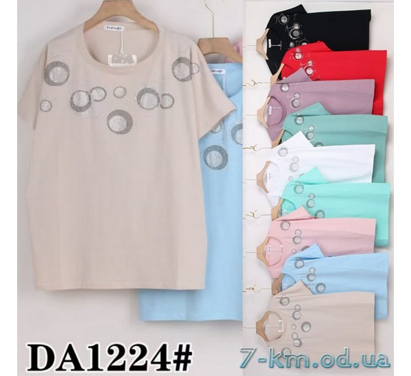 Футболка жіноча, стрейч/коттон 5 шт (50-62 р) ZeL777_DA1224