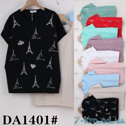 Футболка жіноча, стрейч/коттон 5 шт (54-62 р) ZeL777_DA1401