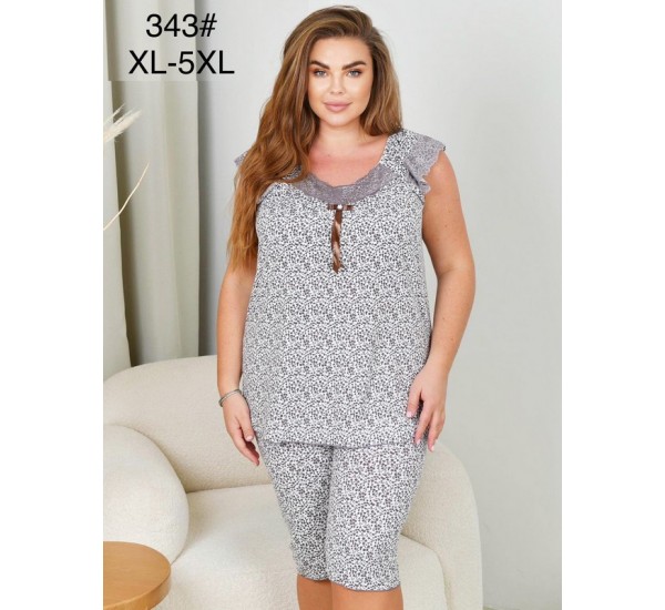 Піжама жіноча, 5 шт (1-5XL) бамбук ZeL1396_343