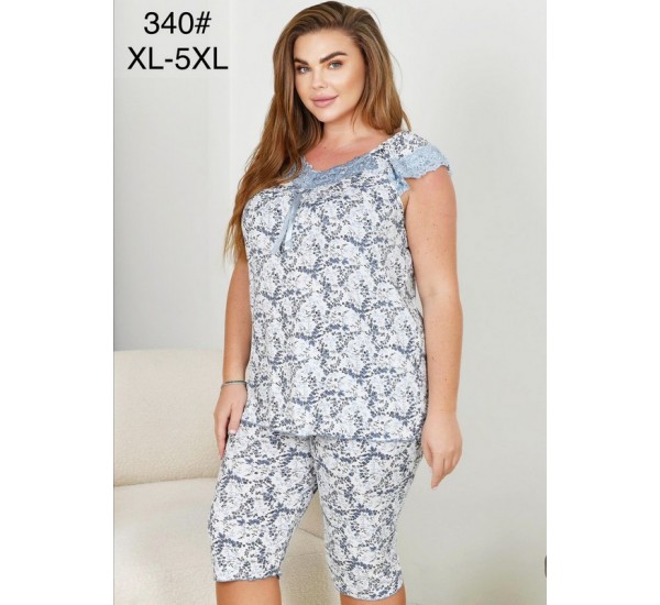 Піжама жіноча, 5 шт (1-5XL) бамбук ZeL1396_340