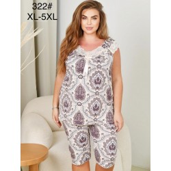 Піжама жіноча, 5 шт (1-5XL) бамбук ZeL1396_322