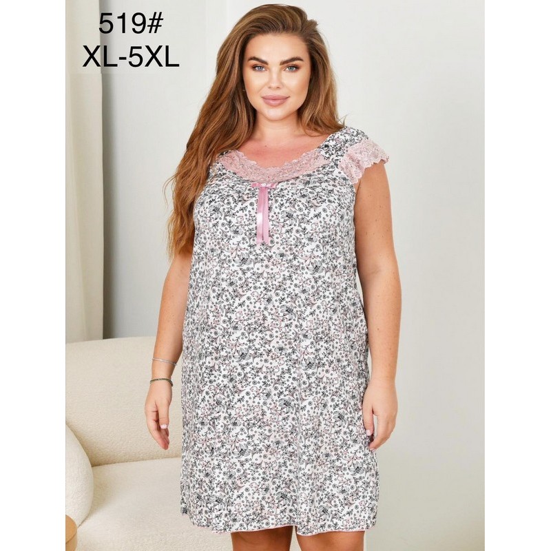 Нічна сорочка жіноча, 5 шт (54-62 р) бамбук ZeL1396_519