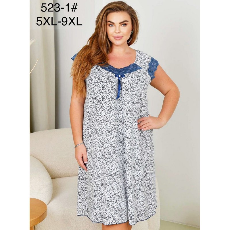 Нічна сорочка жіноча, 5 шт (58-66 р) бамбук ZeL1396_523-1