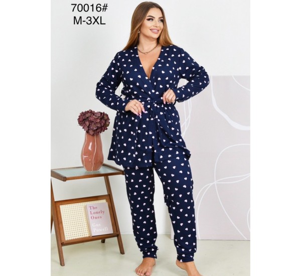 Піжама 2-ка жіноча, 5 шт (M-3XL) байка ZeL1396_70016a