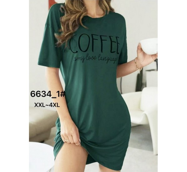 Туника женская, 6 шт (2-4XL) бамбук ZeL1396_6634-1