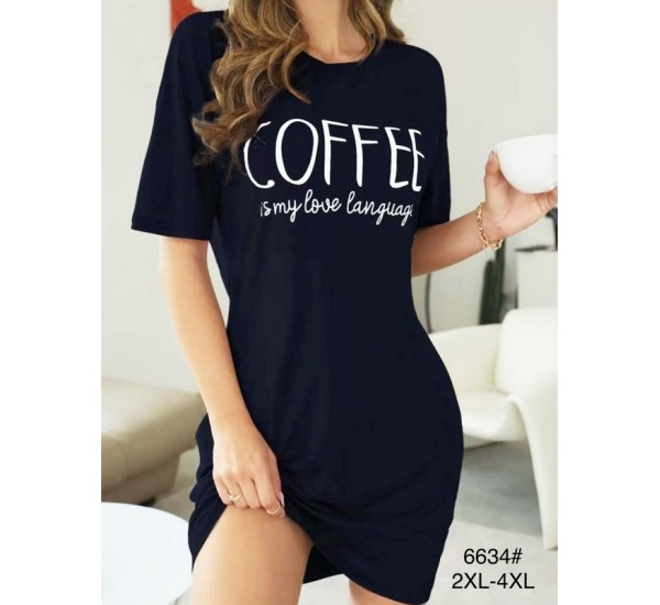 Туника женская, 6 шт (2-4XL) бамбук ZeL1396_6634