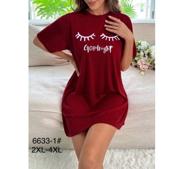 Туника женская, 6 шт (2-4XL) бамбук ZeL1396_6633-1