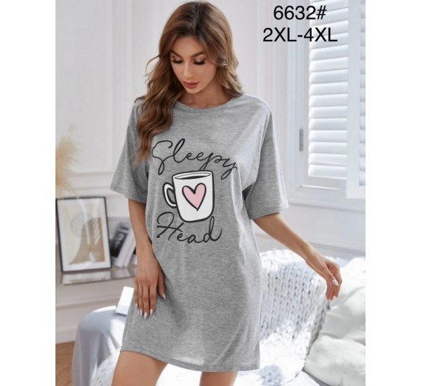 Туника женская, 6 шт (2-4XL) бамбук ZeL1396_6632