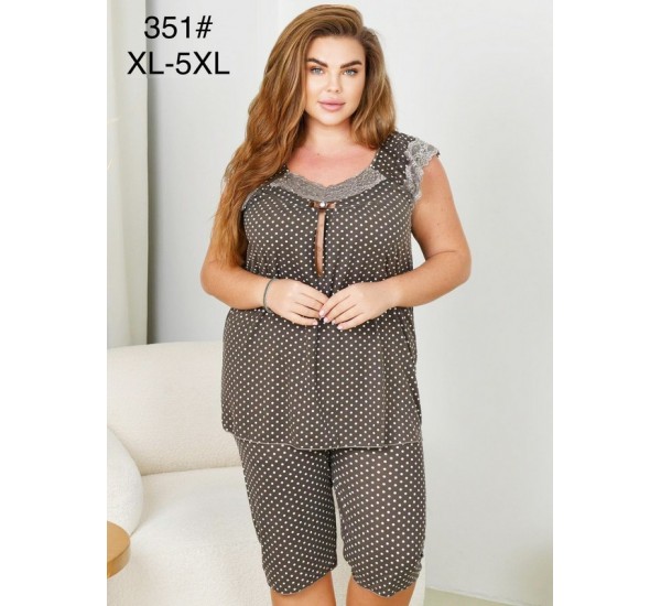 Піжама жіноча, 5 шт (1-5XL) бамбук ZeL1396_351