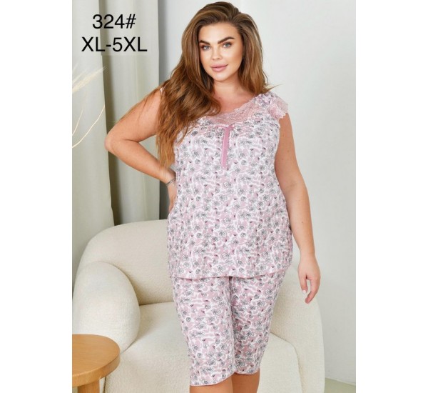 Піжама жіноча, 5 шт (1-5XL) бамбук ZeL1396_324