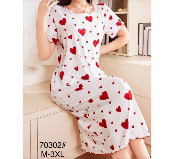 Нічна сорочка, рубчик 5 шт (54-62 р) ZeL1396_70302