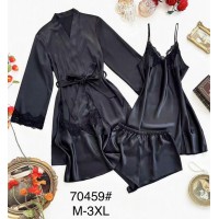 Піжама жіноча 4-ка, шовк 5 шт (M-3XL) ZeL1396_70459c