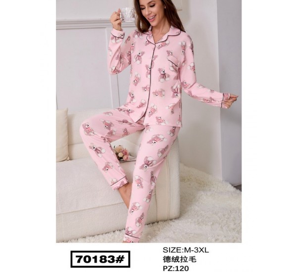 Пижама женская, начёс 5 шт (M-3XL) ZeL1396_70183