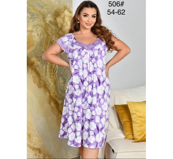 Ночная рубашка женская, бамбук 5 шт (54-62 р) ZeL1396_506