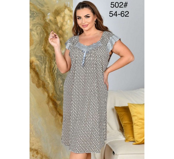 Ночная рубашка женская, бамбук 5 шт (54-62 р) ZeL1396_502