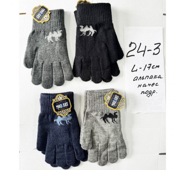 Перчатки подросток 12 шт (норма) начёс ZiN_24-3