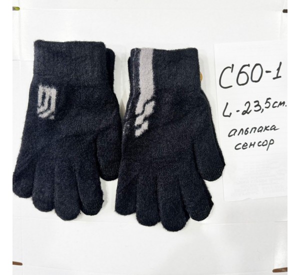 Перчатки мужские сенсор 12 шт (норма) альпака ZiN_C60-1