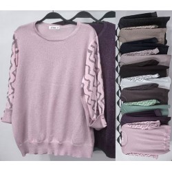 Свитер женский 15 шт (54-56 р) кашемир/люрекс BL3036_5089