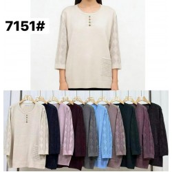 Свитер женский 15 шт (56-58 р) кашемир/люрекс BL3036_7151