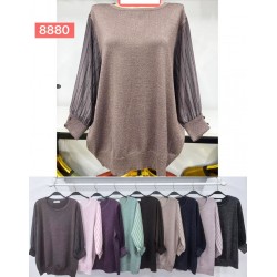 Светр жіночий 15 шт (54-56 р) кашемір/люрекс BL3036_8880