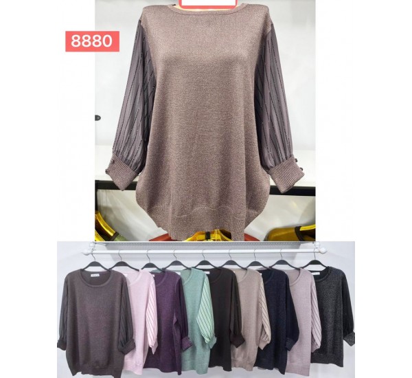 Светр жіночий 15 шт (54-56 р) кашемір/люрекс BL3036_8880