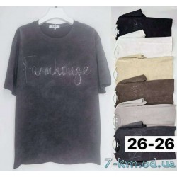 Футболка варенка жіноча, бавовна 6 шт (3/4XL) BL3149_2626