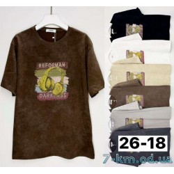 Футболка варенка жіноча, бавовна 6 шт (3/4XL) BL3149_2618