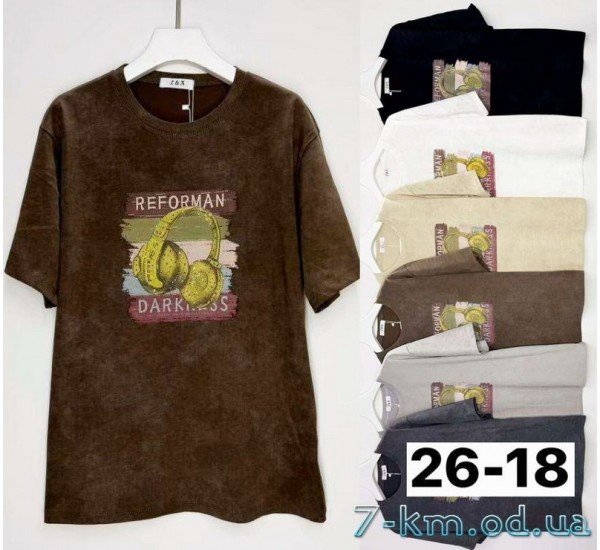 Футболка варенка жіноча, бавовна 6 шт (3/4XL) BL3149_2618