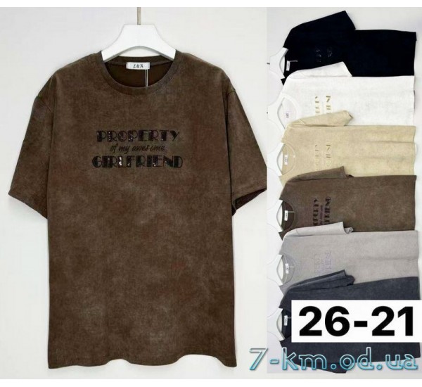 Футболка варенка жіноча, бавовна 6 шт (3/4XL) BL3149_2621