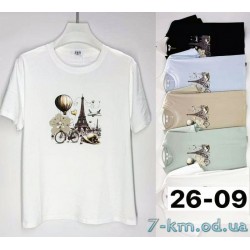 Футболка жіноча, стрейч/коттон 6 шт (3/4XL) BL3149_2609