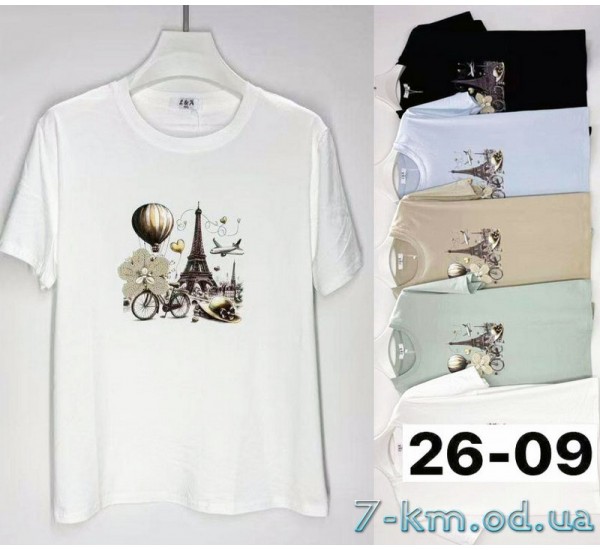 Футболка жіноча, стрейч/коттон 6 шт (3/4XL) BL3149_2609