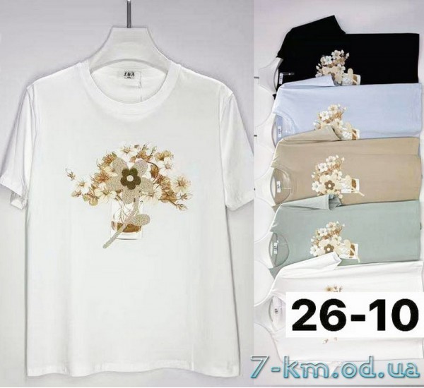 Футболка жіноча, стрейч/коттон 6 шт (3/4XL) BL3149_2610