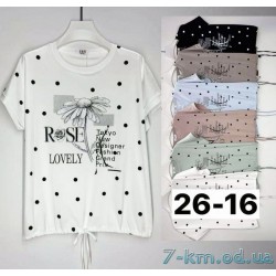 Футболка жіноча, стрейч/коттон 6 шт (3/4XL) BL3149_2616a