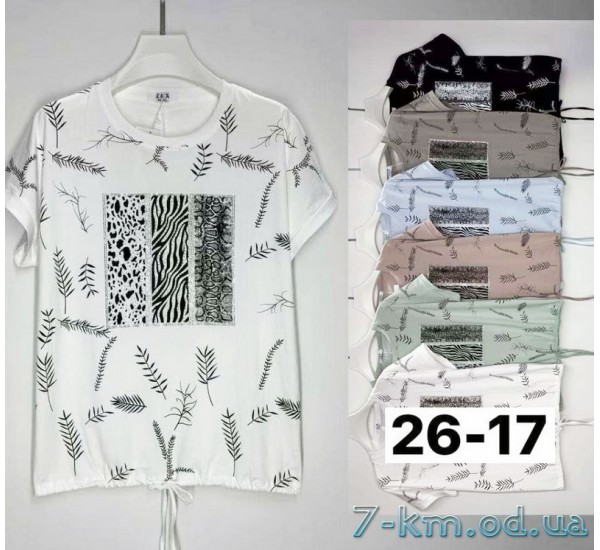 Футболка жіноча, стрейч/коттон 6 шт (3/4XL) BL3149_2617a