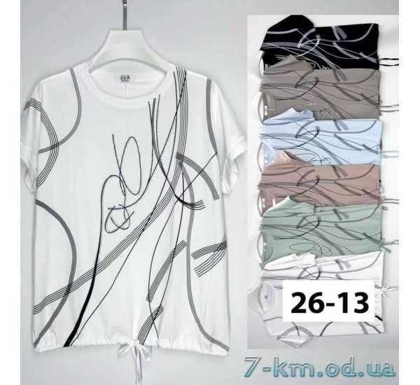 Футболка жіноча, стрейч/коттон 6 шт (3/4XL) BL3149_2613a