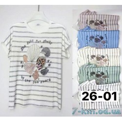 Футболка жіноча, жатка 6 шт (3/4XL) BL3149_2601