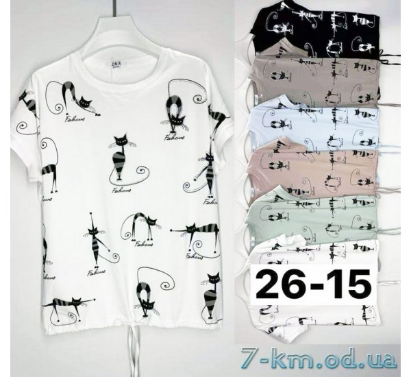 Футболка жіноча, стрейч/коттон 6 шт (5/6XL) BL3149_2615b