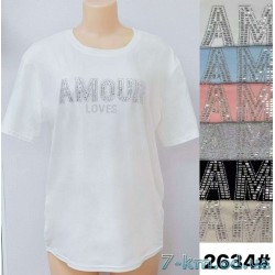 Футболка жіноча, стрейч/коттон 6 шт (3/4XL) BL3149_2634