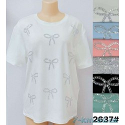 Футболка жіноча, стрейч/коттон 6 шт (3/4XL) BL3149_2637