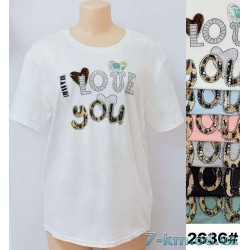 Футболка жіноча, стрейч/коттон 6 шт (3/4XL) BL3149_2636