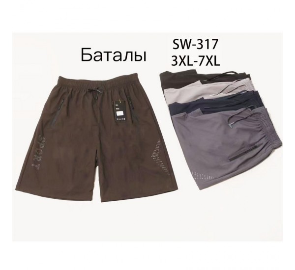 Шорти чоловічі 5 шт (3-7XL) плащівка DLD_317