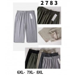Капри женские 6 шт (6-8XL) лён DLD_2783