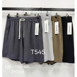 Шорты женские 6 шт (6-8XL) лён DLD_545