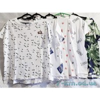 Футболка жіноча, стрейч/коттон 5 шт (50-56 р) DLD_9195-1