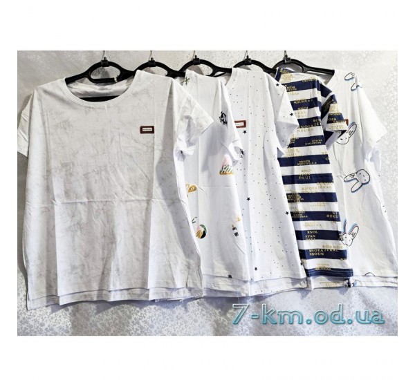 Футболка жіноча, стрейч/коттон 5 шт (50-56 р) DLD_9195-2