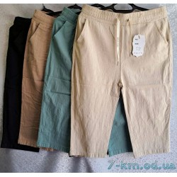 Бриджи женские, лён 6 шт (2-7XL) DLD_553